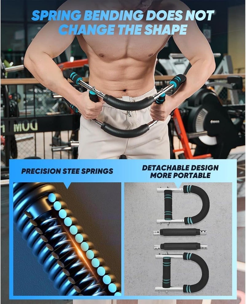 NEYSXYU Twister Arm Trainer, Chest Workout Equipment 40-100lb Adjustable Arm Trainer, Twister Arm Trainer, Portable Power Twister Bar, Detachable Design Fitness Anywhere - Image 5